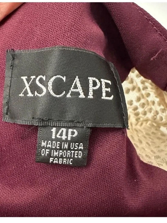 Xscape Evening Gown with Embellished Sleeves - Picture 7 of 10